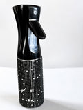 FASHIONISTA RHINESTONE DECORATED MIST SPRAY BOTTLES 300ML- BLACK
