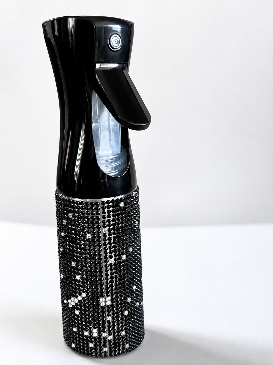 FASHIONISTA RHINESTONE DECORATED MIST SPRAY BOTTLES 300ML- BLACK